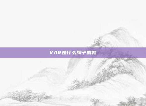 VAR是什么牌子的鞋