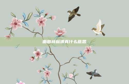 面筋商标清真什么意思