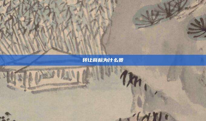 转让商标为什么贵