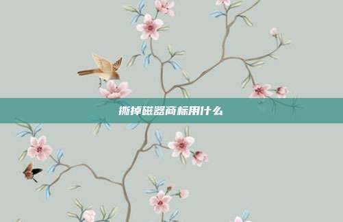 撕掉磁器商标用什么