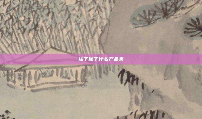 袜子属于什么产品类