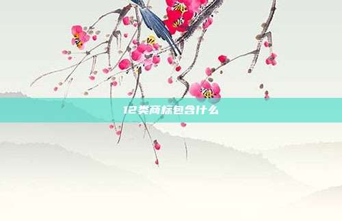 12类商标包含什么