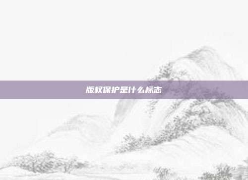 版权保护是什么标志