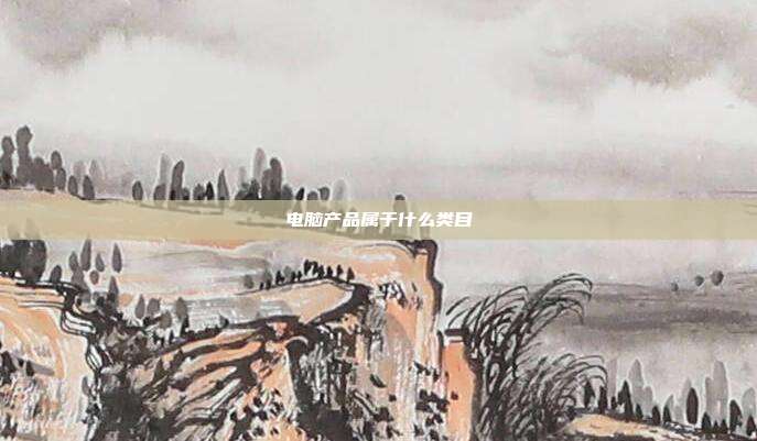 电脑产品属于什么类目