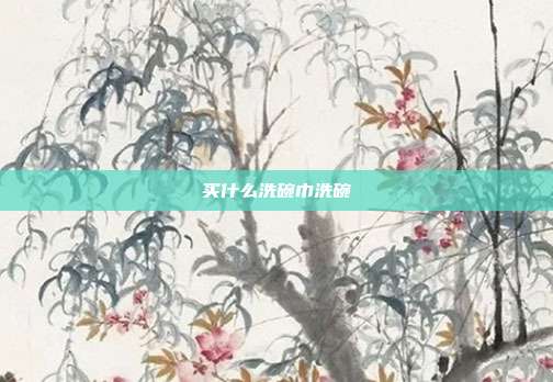 买什么洗碗巾洗碗