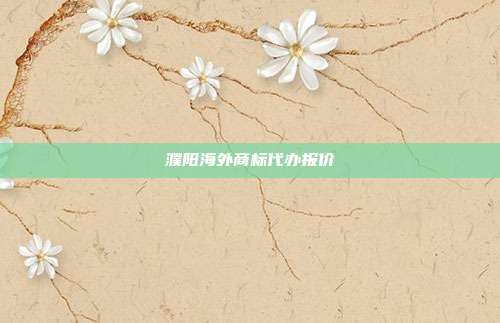 濮阳海外商标代办报价