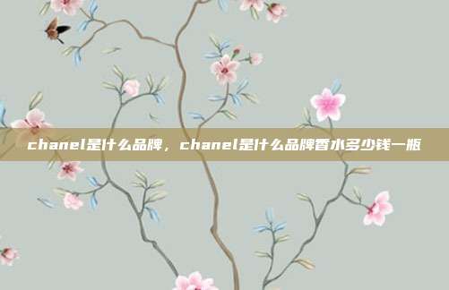 chanel是什么品牌,chanel是什么品牌香水多少钱一瓶