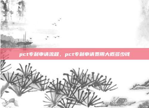 pct专利申请流程,pct专利申请费用大概多少钱