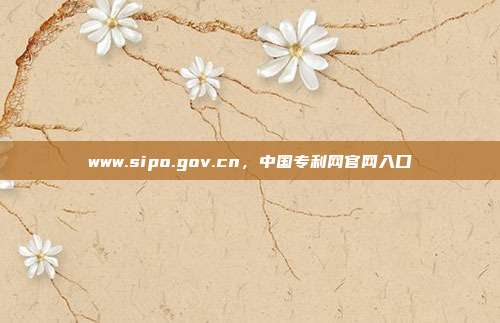 www.sipo.gov.cn,中国专利网官网入口