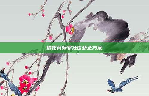 侵犯商标罪社区矫正方案