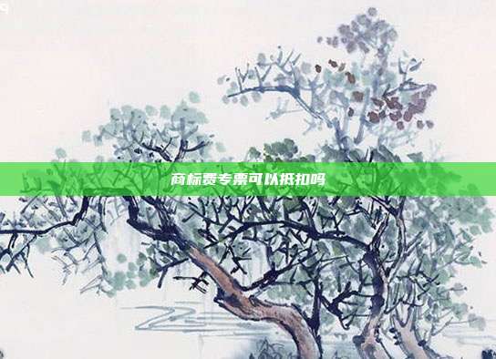 商标费专票可以抵扣吗
