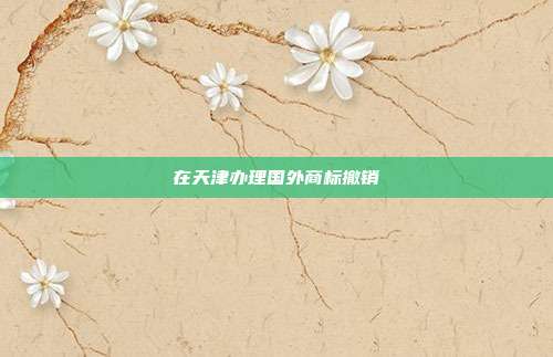 在天津办理国外商标撤销