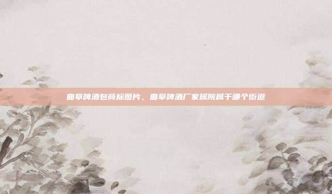 曲阜啤酒包商标图片，曲阜啤酒厂家属院属于哪个街道
