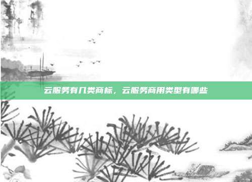 云服务有几类商标，云服务商用类型有哪些