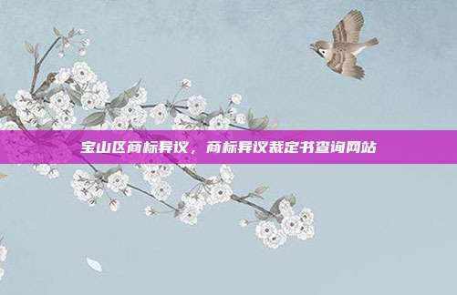 宝山区商标异议，商标异议裁定书查询网站