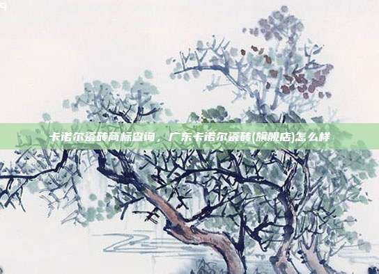 卡诺尔瓷砖商标查询,广东卡诺尔瓷砖(旗舰店)怎么样