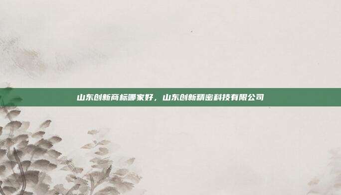 山东创新商标哪家好，山东创新精密科技有限公司