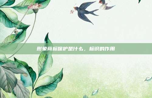 形象商标保护是什么,标识的作用