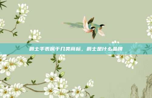 爵士手表属于几类商标,爵士是什么品牌
