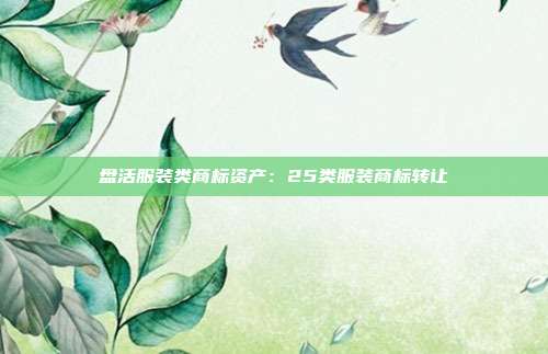 盘活服装类商标资产:25类服装商标转让
