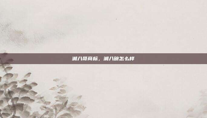 湘八哥商标，湘八碗怎么样