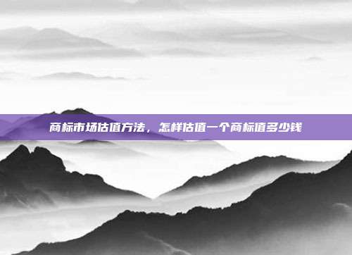 商标市场估值方法，怎样估值一个商标值多少钱