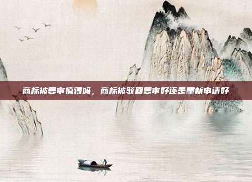 商标被复审值得吗,商标被驳回复审好还是重新申请好