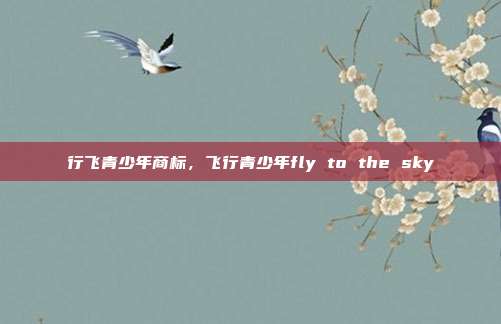 行飞青少年商标,飞行青少年fly to the sky