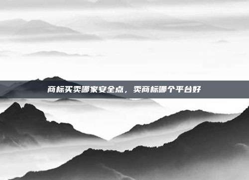 商标买卖哪家安全点,卖商标哪个平台好