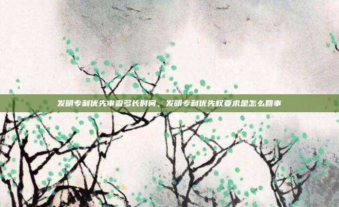 发明专利优先审查多长时间，发明专利优先权要求是怎么回事