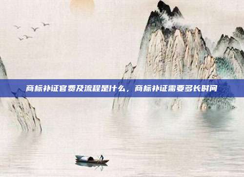 商标补证官费及流程是什么,商标补证需要多长时间