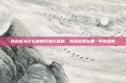 商标权从什么时候开始计算的，商标权是在哪一年制定的