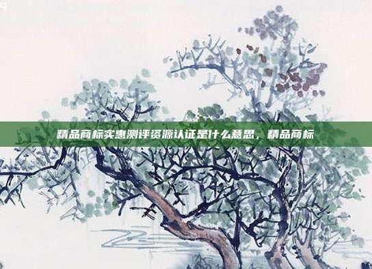 精品商标实惠测评资源认证是什么意思,精品商标