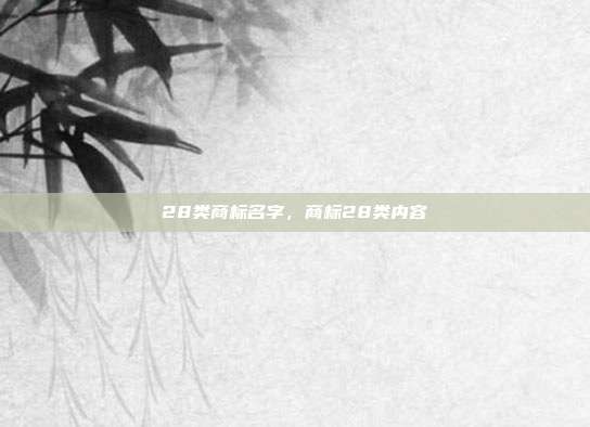 28类商标名字,商标28类内容