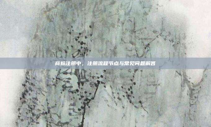 商标注册中,注册流程节点与常见问题解答