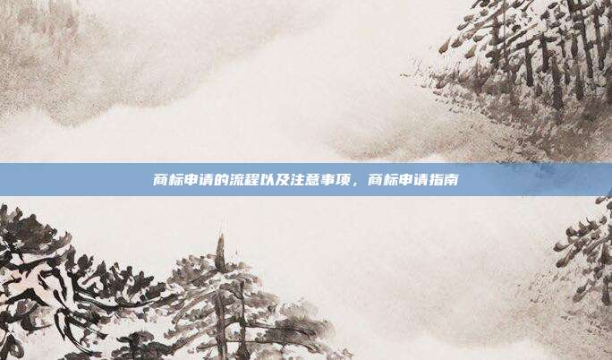 商标申请的流程以及注意事项,商标申请指南