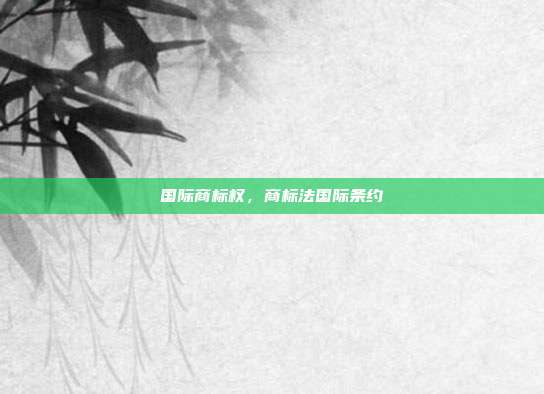 国际商标权,商标法国际条约