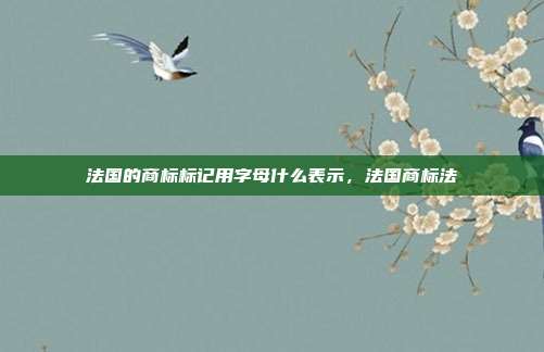 法国的商标标记用字母什么表示,法国商标法