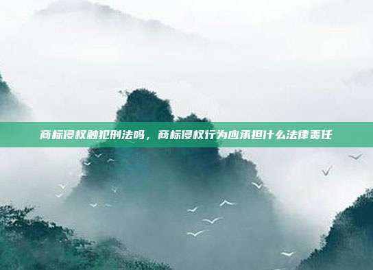商标侵权触犯刑法吗，商标侵权行为应承担什么法律责任