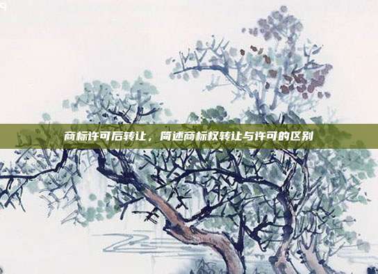 商标许可后转让,简述商标权转让与许可的区别