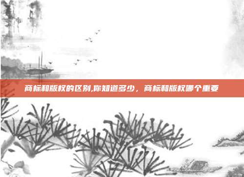 商标和版权的区别,你知道多少,商标和版权哪个重要