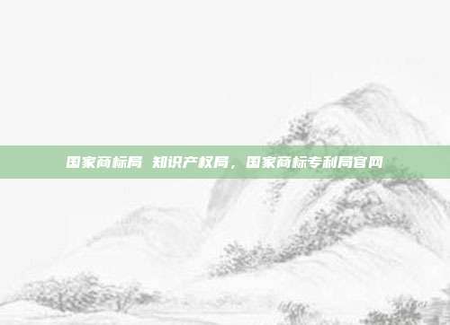国家商标局 知识产权局,国家商标专利局官网