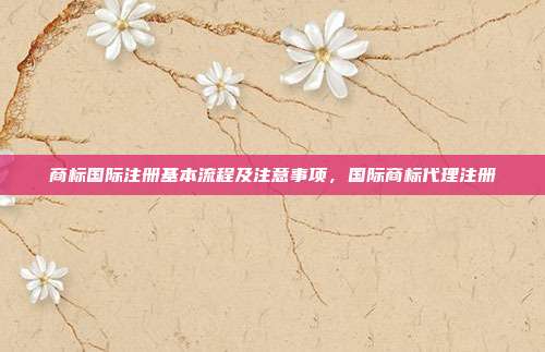商标国际注册基本流程及注意事项,国际商标代理注册