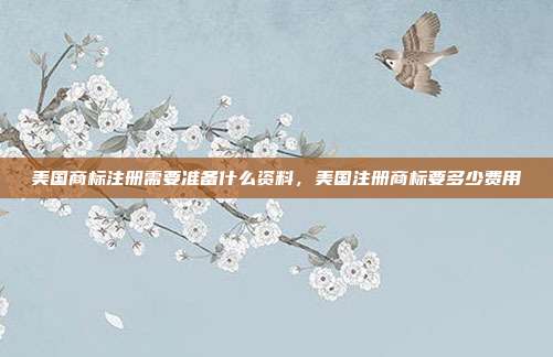 美国商标注册需要准备什么资料,美国注册商标要多少费用
