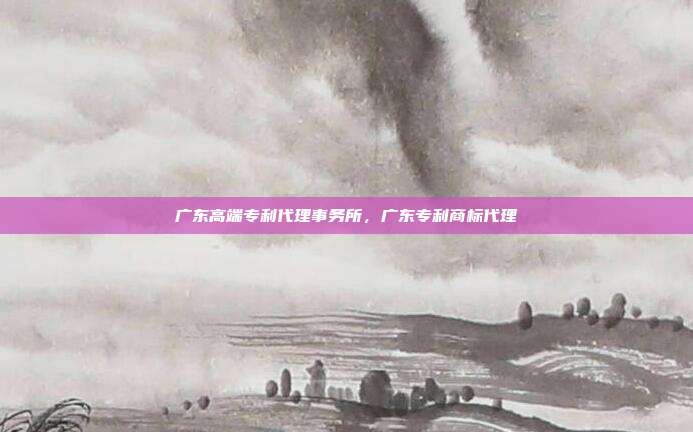 广东高端专利代理事务所,广东专利商标代理