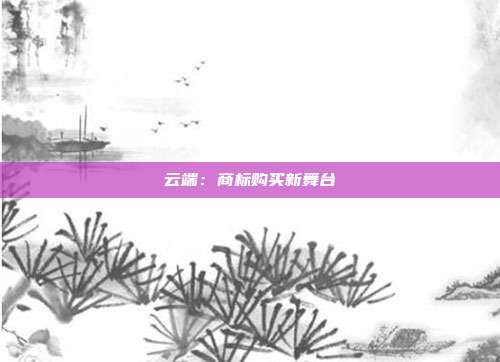 云端：商标购买新舞台