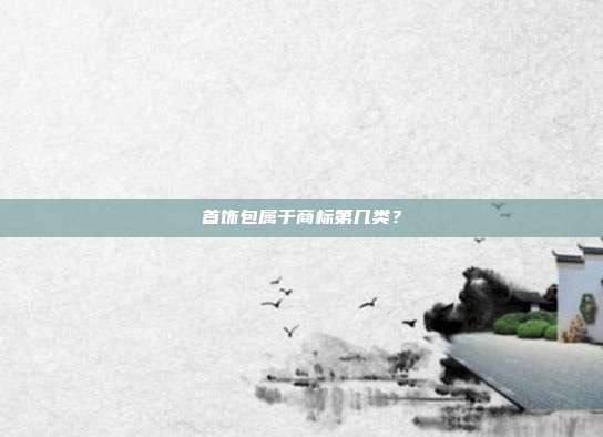 首饰包属于商标第几类?