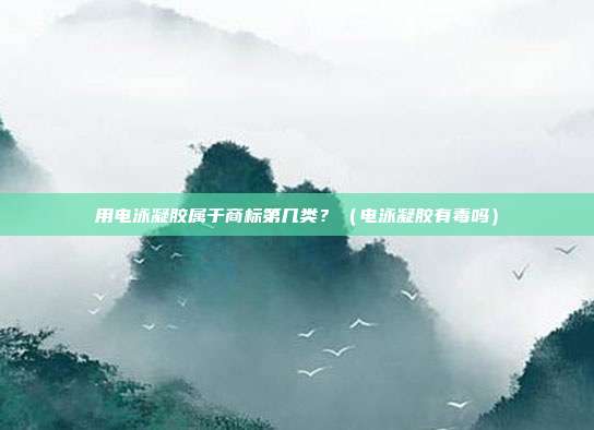 用电泳凝胶属于商标第几类?(电泳凝胶有毒吗)