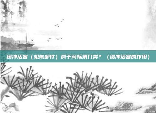 缓冲活塞(机械部件)属于商标第几类?(缓冲活塞的作用)