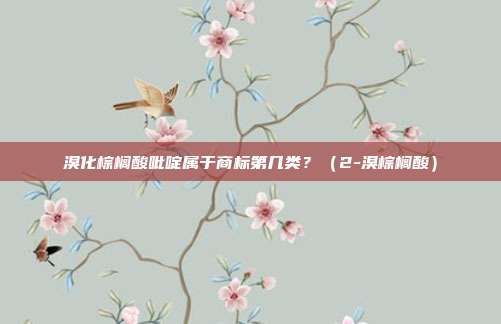 溴化棕榈酸吡啶属于商标第几类？（2-溴棕榈酸）